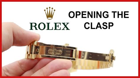 rolex gold buckle for sale|how to open Rolex clasp.